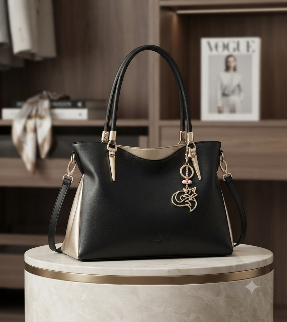 designer bags that look expensive - black designer tote bag